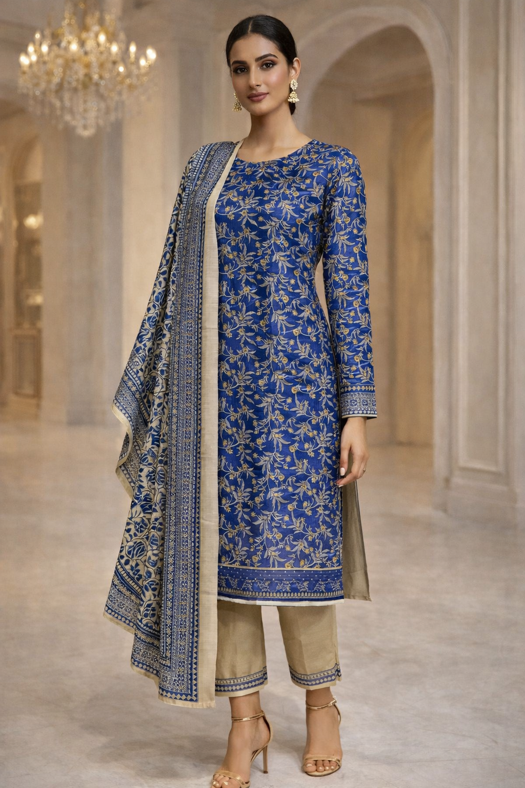 Khaadi 3PC Premium Digital Lawn Suit – Unstitched