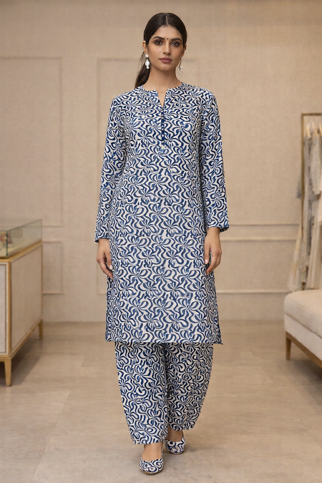 2PC Camric Cotton Suit – Imported Thailand (Unstitched)